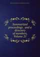 Summarized proceedings . and a directory of members, Volume 21, American Association for the Advancement of Science 