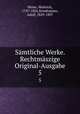 Smtliche Werke. Rechtmszige Original-Ausgabe. 5, Heine, Heinrich, 1797-1856,Strodtmann, Adolf, 1829-1897 