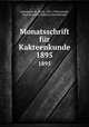 Monatsschrift fr Kakteenkunde. 1895, Schumann, K. (Karl), 1851-1904,Arendt, Paul,Deutsche Kakteen-Gesellschaft 