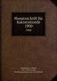 Monatsschrift fr Kakteenkunde. 1900, Schumann, K. (Karl), 1851-1904,Arendt, Paul,Deutsche Kakteen-Gesellschaft 