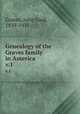 Genealogy of the Graves family in America. v.1, Graves, John Card, 1839-1931 