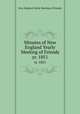 Minutes of New England Yearly Meeting of Friends. yr. 1851, New England Yearly Meeting of Friends 