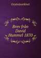 Brev frn David Hummel 1870, 