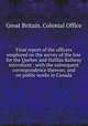 Final report of the officers employed on the survey of the line for the Quebec and Halifax Railway microform : with the subsequent correspondence thereon; and on public works in Canada, Great Britain. Colonial Office 