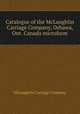 Catalogue of the McLaughlin Carriage Company, Oshawa, Ont. Canada microform, McLaughlin Carriage Company 