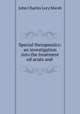 Special therapeutics: an investigation into the treatment od acute and ., John Charles Lory Marsh 