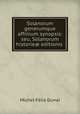 Solanorum generumque affinium synopsis: seu, Solanorum historie editionis ., 