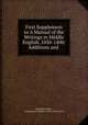 First Supplement to A Manual of the Writings in Middle English, 1050-1400: Additions and ., John Edwin Wells , Connecticut Academy of Arts and Sciences 