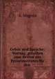 Gehr und Sprache: Vortrag, gehalten zum Besten des Privatinstitutes fr den ., A. Magnus 