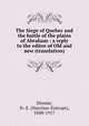 The Siege of Quebec and the battle of the plains of Abraham : a reply to the editor of Old and new (translation), Dionne, N.-E. (Narcisse-Eutrope), 1848-1917 