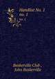 Handlist No. 1. no. 1, Baskerville Club , John Baskerville 