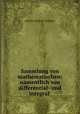 Sammlung von mathematischen: namentlich von differential- und integral ., Johann Andreas Schubert 