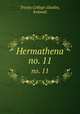 Hermathena. no. 11, Trinity College (Dublin, Ireland) 