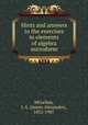 Hints and answers to the exercises in elements of algebra microform, McLellan, J. A. (James Alexander), 1832-1907 