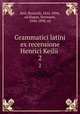 Grammatici latini ex recensione Henrici Keilii . 2, Keil, Heinrich, 1822-1894, ed,Hagan, Hermann, 1844-1898, ed 