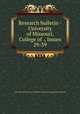 Research bulletin - University of Missouri, College of ., Issues 29-39, University of Missouri--Columbia. Agricultural Experiment Station 