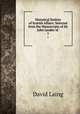Historical Notices of Scotish Affairs: Selected from the Manuscripts of Sir John Lauder of .. 1, Laing David 