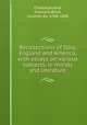 Recollections of Italy, England and America, with essays on various subjects, in morals and literature, 