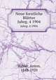 Neue forstliche Bltter. Jahrg. 4 1904, 