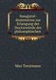 Inaugural-dissertation zur Erlangung der Doctorwrde der philosophischen ., Max Treutmann 