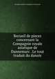 Recueil de pieces concernant la Compagnie royale asiatique de Dannemarc . Le tout traduit du danois, Koneglig asiatiske compagnie af Dannemark 
