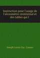 Instruction pour l`usage de l`alcoomtre centsimal et des tables qui l ., Joseph Louis Gay -Lussac 
