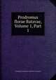 Prodromus florae Batavae, Volume 1, Part 1, Koninklijke Nederlandse Botanische Vereniging 