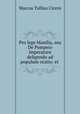Pro lege Manilia, seu De Pompeio imperatore deligendo ad populum oratio: et ., Cicero 