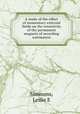 A study of the effect of momentary external fields on the retentivity of the permanent magnets of recording wattmeters, Simmons, Leslie E 