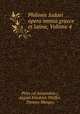Philonis Iudaei opera omnia graece et latine, Volume 4, Philo (of Alexandria.), August Friedrich Pfeiffer, Thomas Mangey 