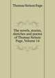 The novels, stories, sketches and poems of Thomas Nelson Page, Volume 14, Thomas Nelson Page 