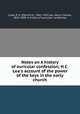 Notes on A history of auricular confession; H.C. Lea