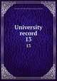 University record. 13, University of the State of Florida,University of Florida 