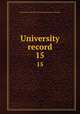 University record. 15, University of the State of Florida,University of Florida 