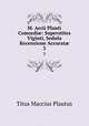 M. Accii Plauti Com?di?: Superstites Viginti, Sedula Recensione Accurat?, Titus Maccius Plautus 