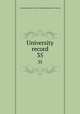 University record. 35, University of the State of Florida,University of Florida 