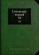 University record. 39, University of the State of Florida,University of Florida 