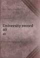 University record. 40, University of the State of Florida,University of Florida 