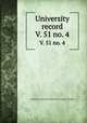 University record. V. 51 no. 4, University of the State of Florida,University of Florida 