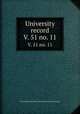 University record. V. 51 no. 11, University of the State of Florida,University of Florida 