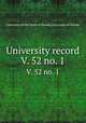 University record. V. 52 no. 1, University of the State of Florida,University of Florida 