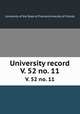 University record. V. 52 no. 11, University of the State of Florida,University of Florida 