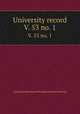 University record. V. 53 no. 1, University of the State of Florida,University of Florida 
