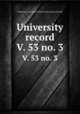 University record. V. 53 no. 3, University of the State of Florida,University of Florida 