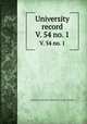 University record. V. 54 no. 1, University of the State of Florida,University of Florida 