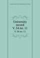 University record. V. 54 no. 11, University of the State of Florida,University of Florida 
