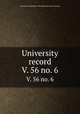 University record. V. 56 no. 6, University of the State of Florida,University of Florida 