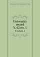 University record. V. 62 no. 1, University of the State of Florida,University of Florida 