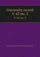 University record. V. 65 no. 3, University of the State of Florida,University of Florida 