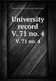 University record. V. 71 no. 4, University of the State of Florida,University of Florida 